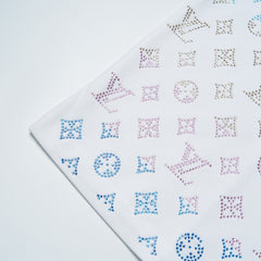 25ss Half Gradient Rhinestone Short Sleeve