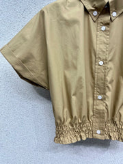 Shirt lapel short suit