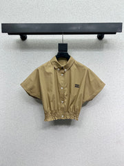 Shirt lapel short suit
