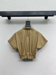 Shirt lapel short suit