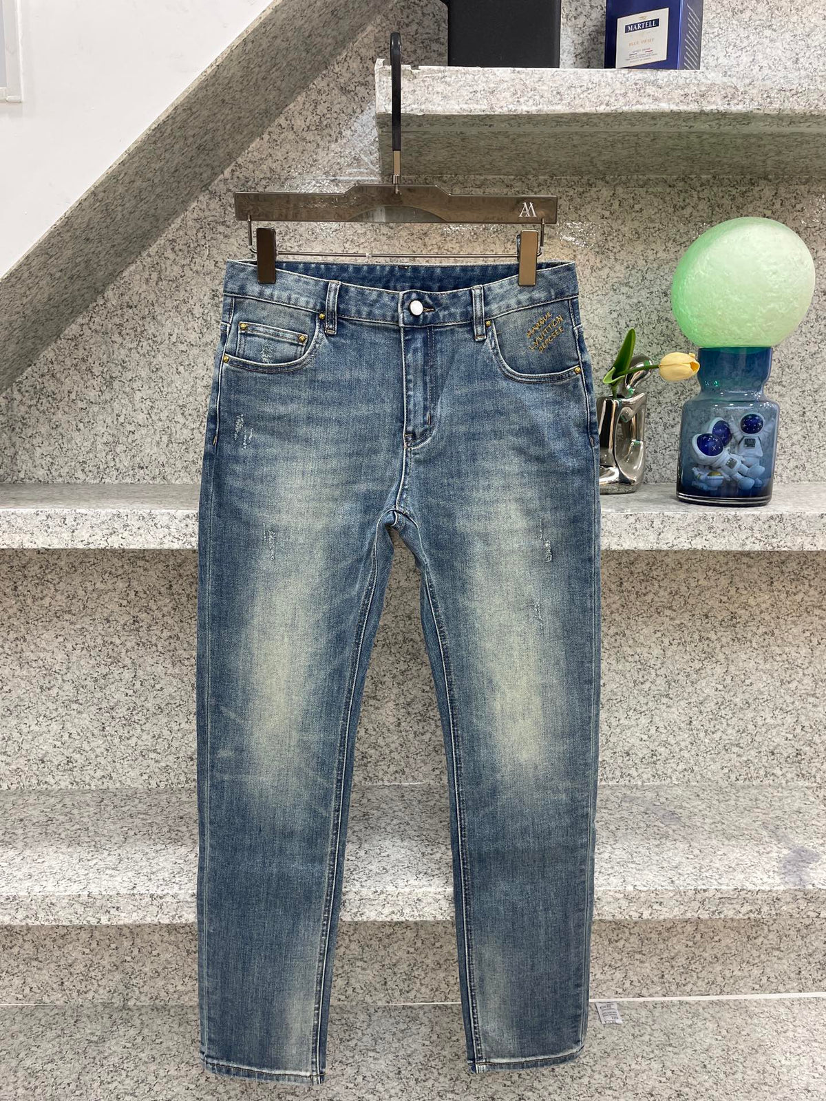 Slim straight jeans