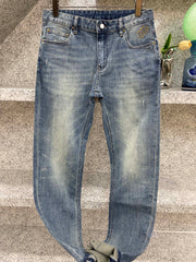 Slim straight jeans