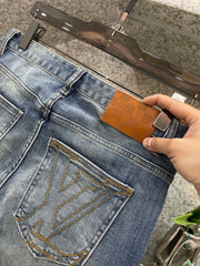 Slim straight jeans