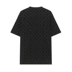 Flocked short sleeves