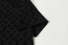 Flocked short sleeves