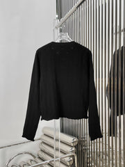 Diamond button knitted cardigan