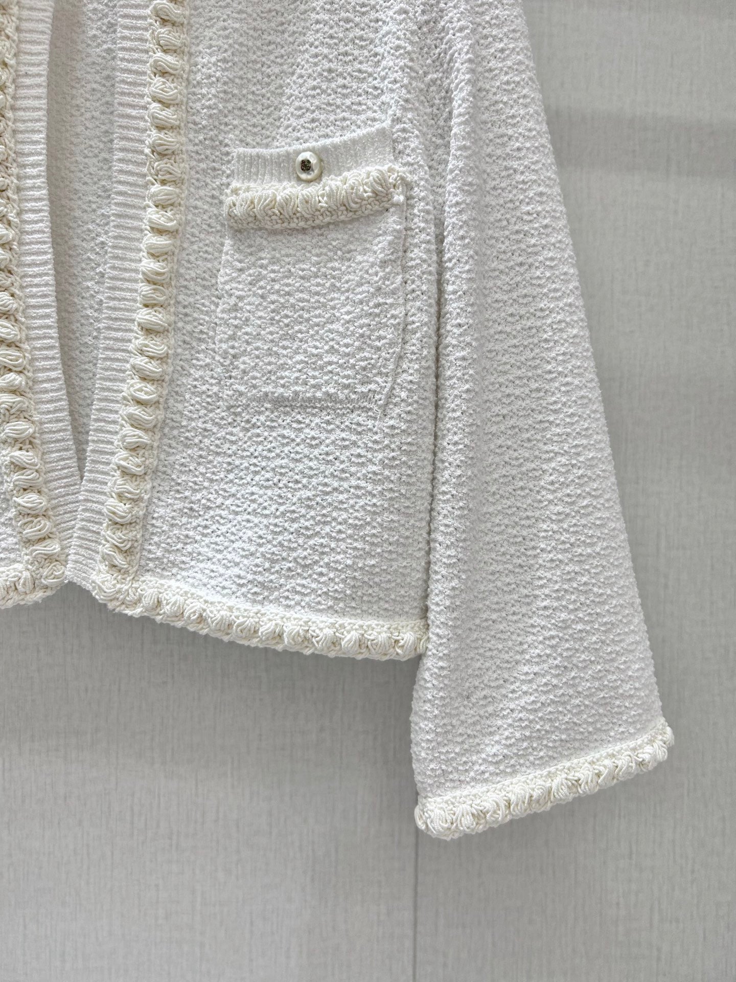 Lapel knitted cardigan