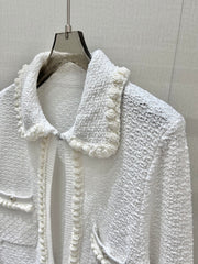 Lapel knitted cardigan