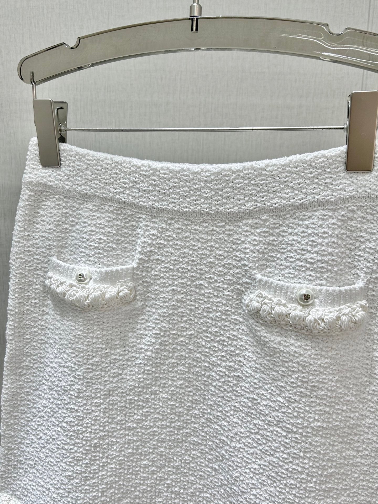 Lapel knitted skirt