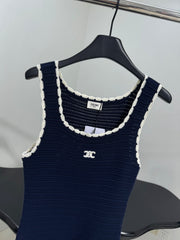 Crochet vest dress