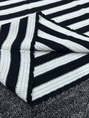 Striped ruffle dress
