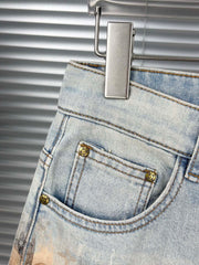 Printed lettering shorts
