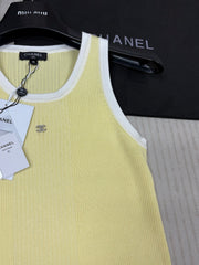Color Block Crew Neck Vest