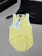Color Block Crew Neck Vest