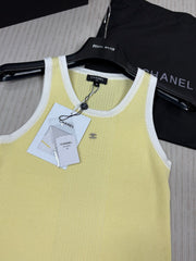 Color Block Crew Neck Vest