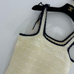 Knitted suspender dress