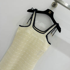 Knitted suspender dress