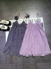 Holiday Flower Suspender Dress