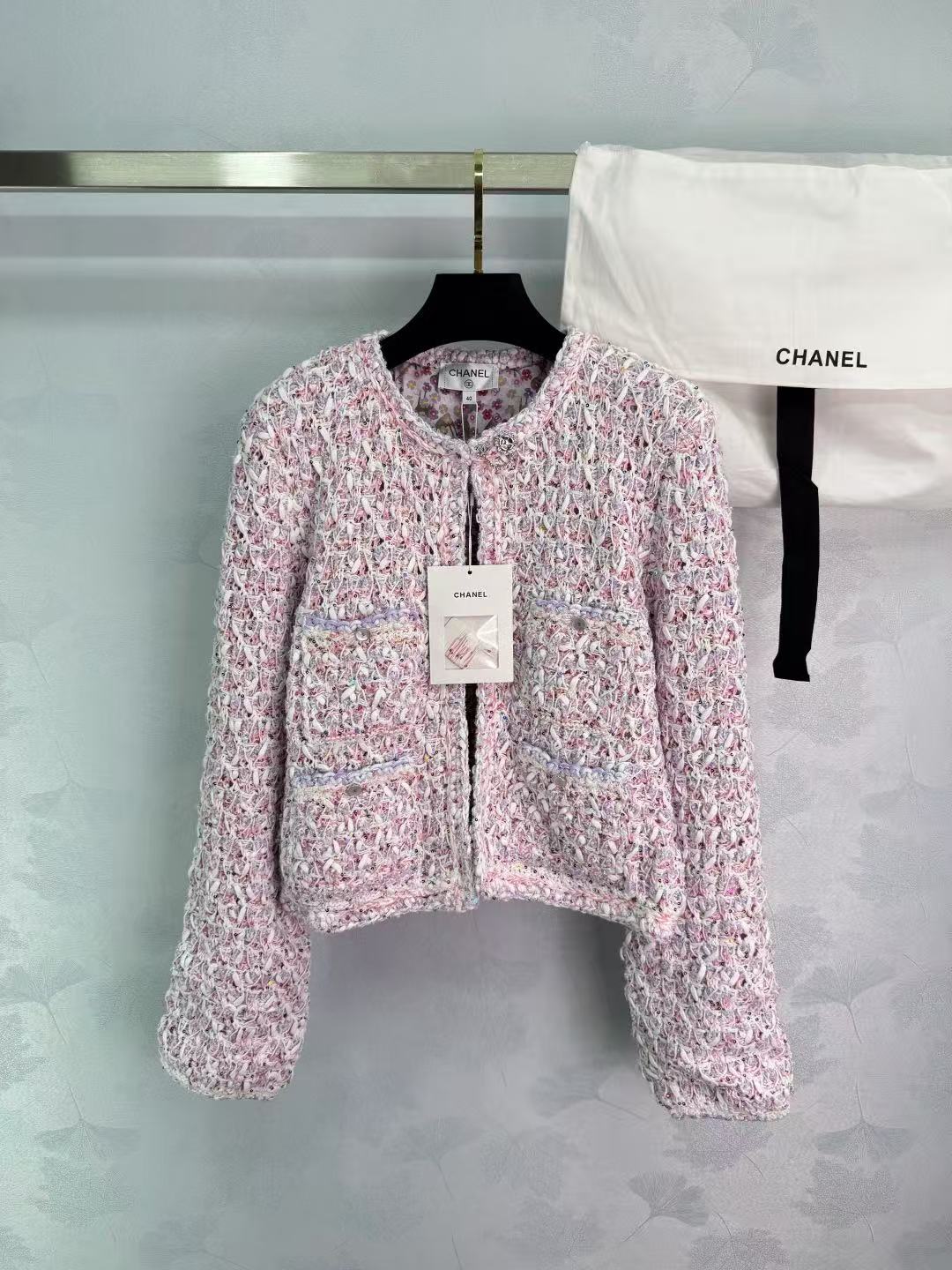 Pink braided jacket