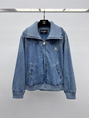 Lapel denim jacket