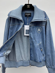 Lapel denim jacket