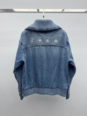 Lapel denim jacket