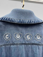 Lapel denim jacket