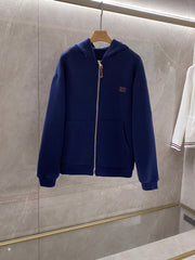 Hooded zip-up sweatshirt
