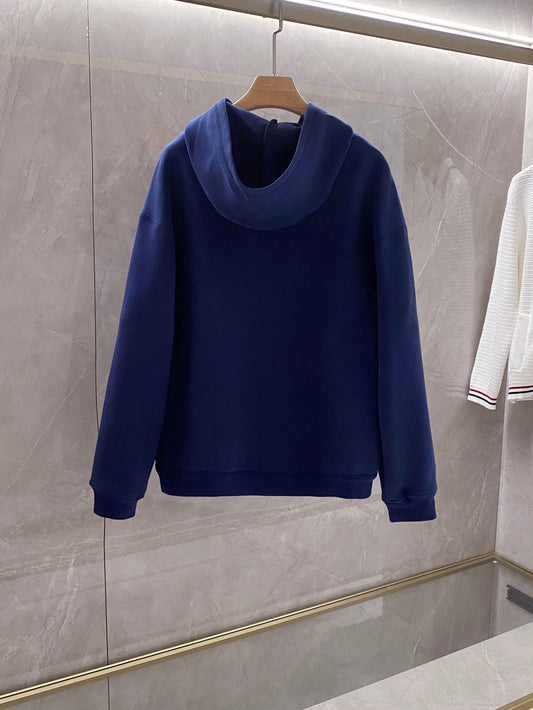 Hooded zip-up sweatshirt