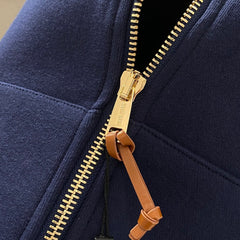 Hooded zip-up sweatshirt