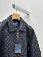 Waisted Jacquard Jacket