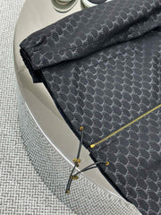Waisted Jacquard Jacket