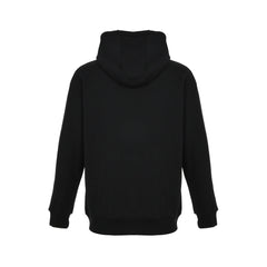 embroidered logo hooded sweatshirt