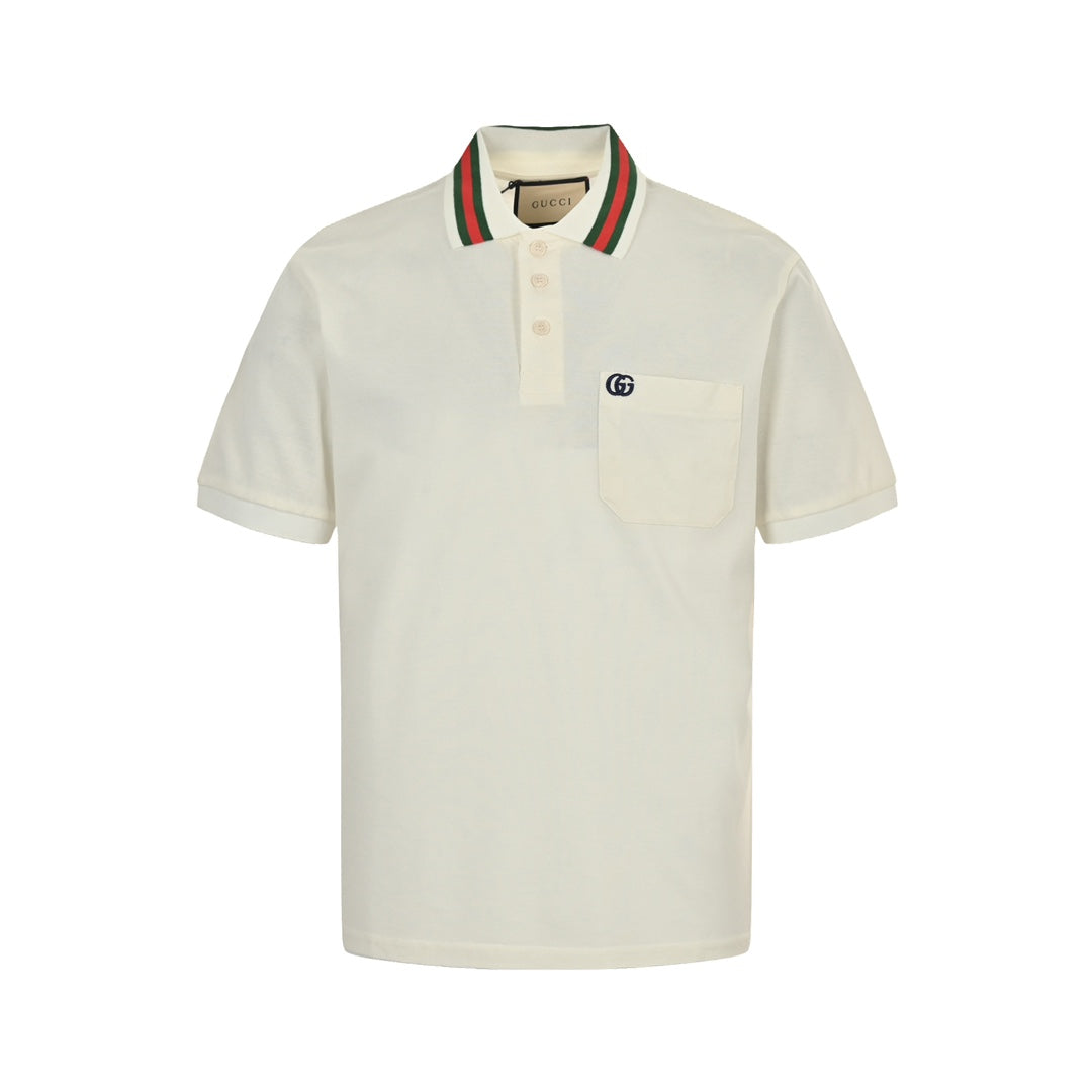 Pocket embroidered Polo short sleeve