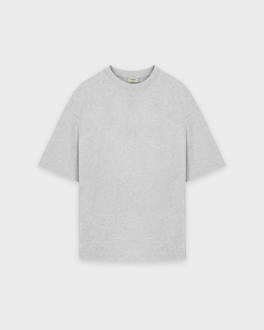 Heavy Grey Melange Basic T-Shirt