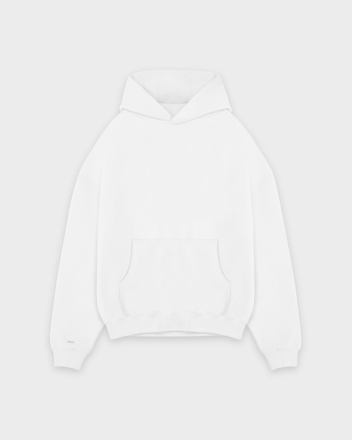 Heavy White Basic Hoodie