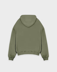 Heavy Smokey Green Basic Zip Hoodie