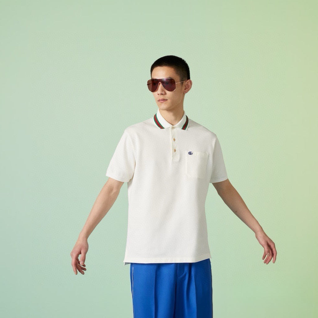 Pocket embroidered Polo short sleeve