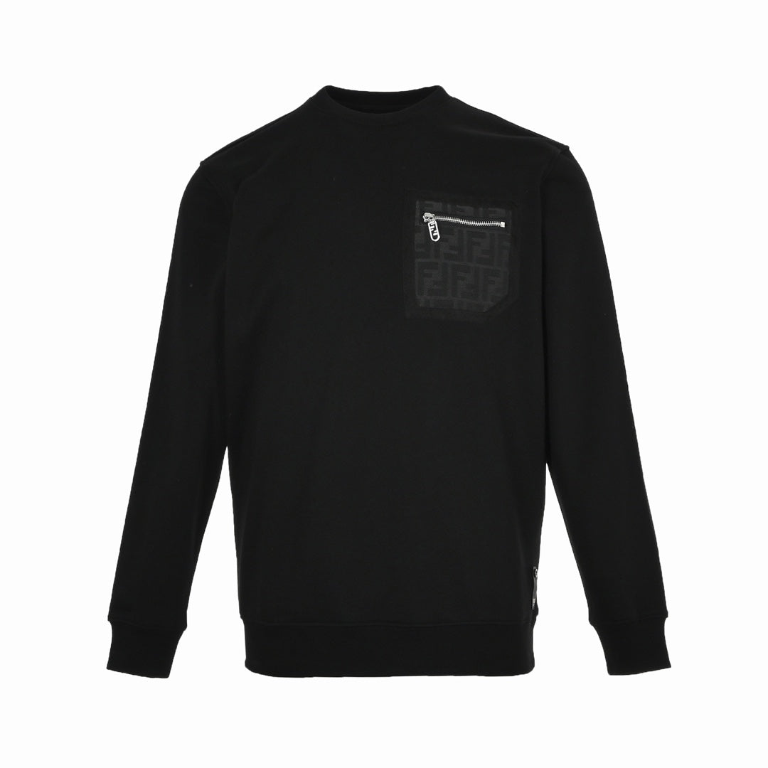 Zip Pocket At Chest Sweatshirt