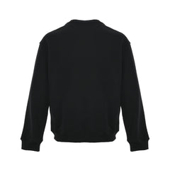 patch square label round neck sweatshirt