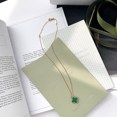 🔥🔥🔥24FW NEW VCA Four leaf clover green necklace