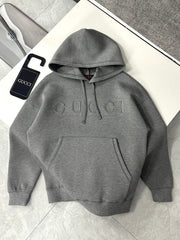 Retro fashionable hooded sweatshirt