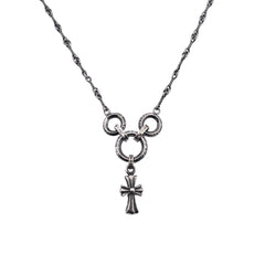 three-ring small cross necklace