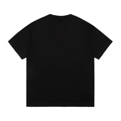 distressed fog lettering T-shirt