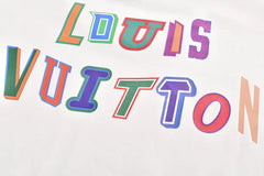Rainbow letter short sleeves