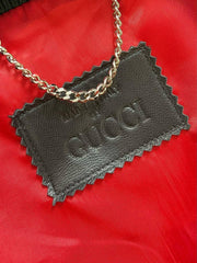 Embossed leather jacket