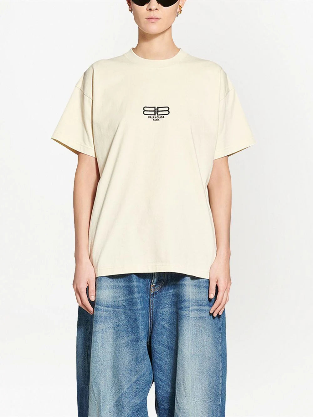 logo embroidered cotton T-shirt