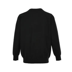 embroidered small logo knitted sweater