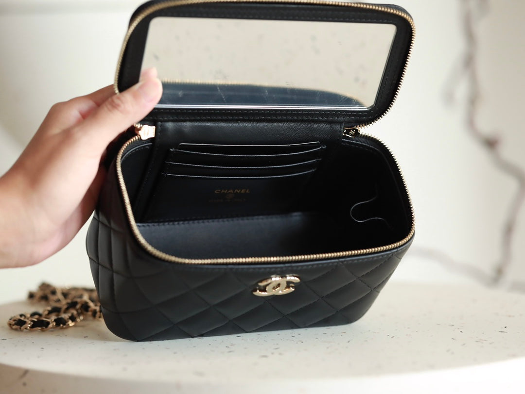 Classic long box Vanity Case black