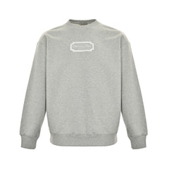 Silver label embroidered logo crew neck sweatshirt